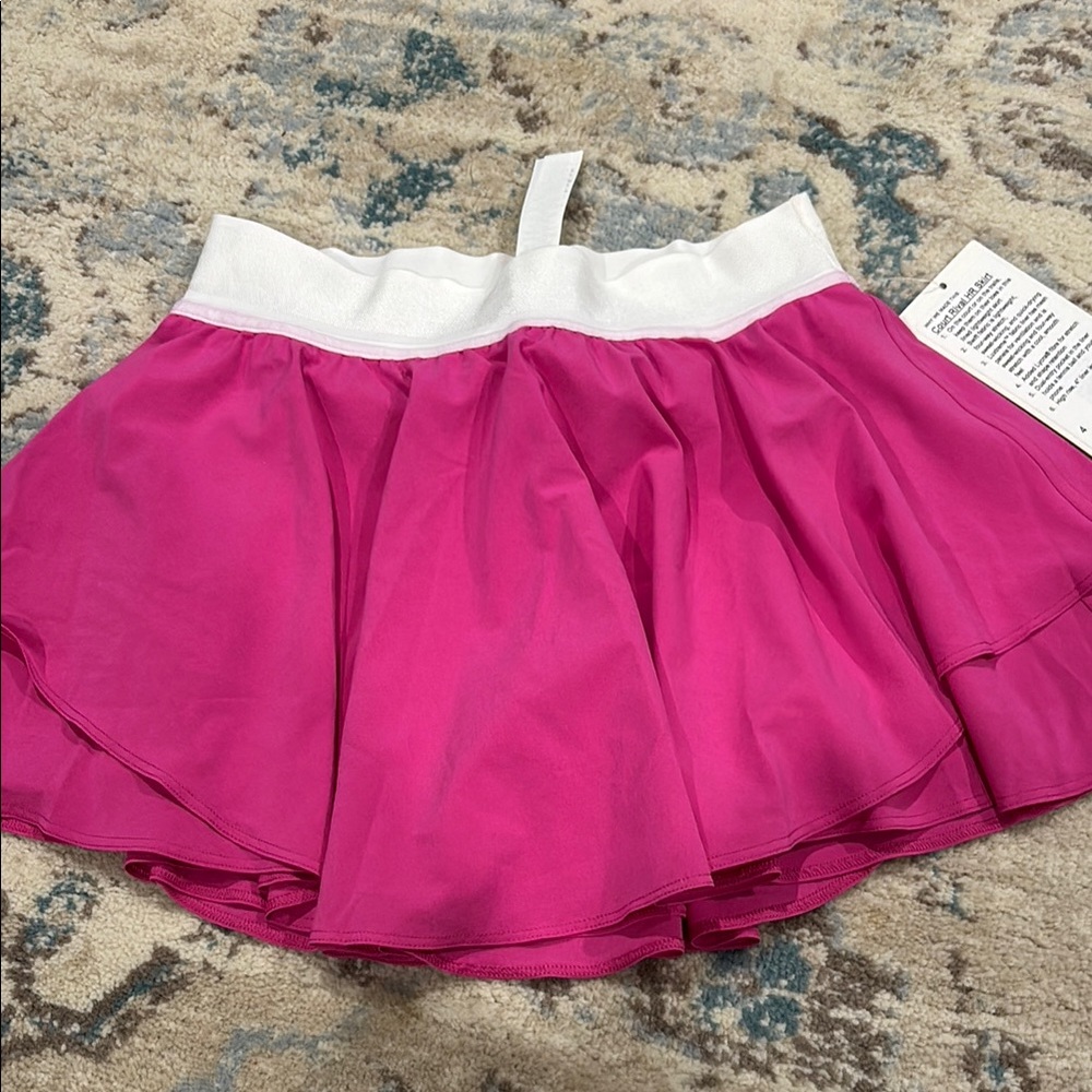 lululemon athletica Pink and White Skirt